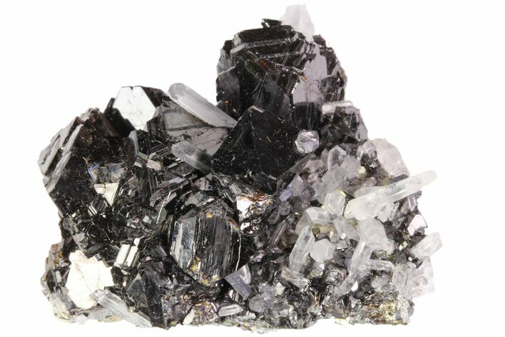 Sphalerite, Pyrite and Quartz Association - Peru #87744